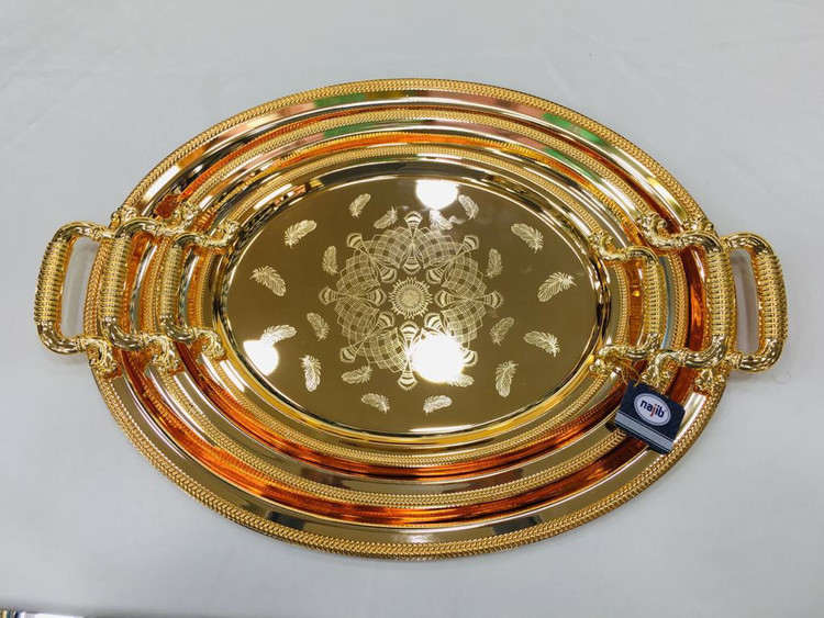 سینی ۳تکه بیضی مارک نجیب امارات